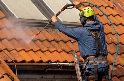 Démoussage et hydrofuge de toiture à Crépey